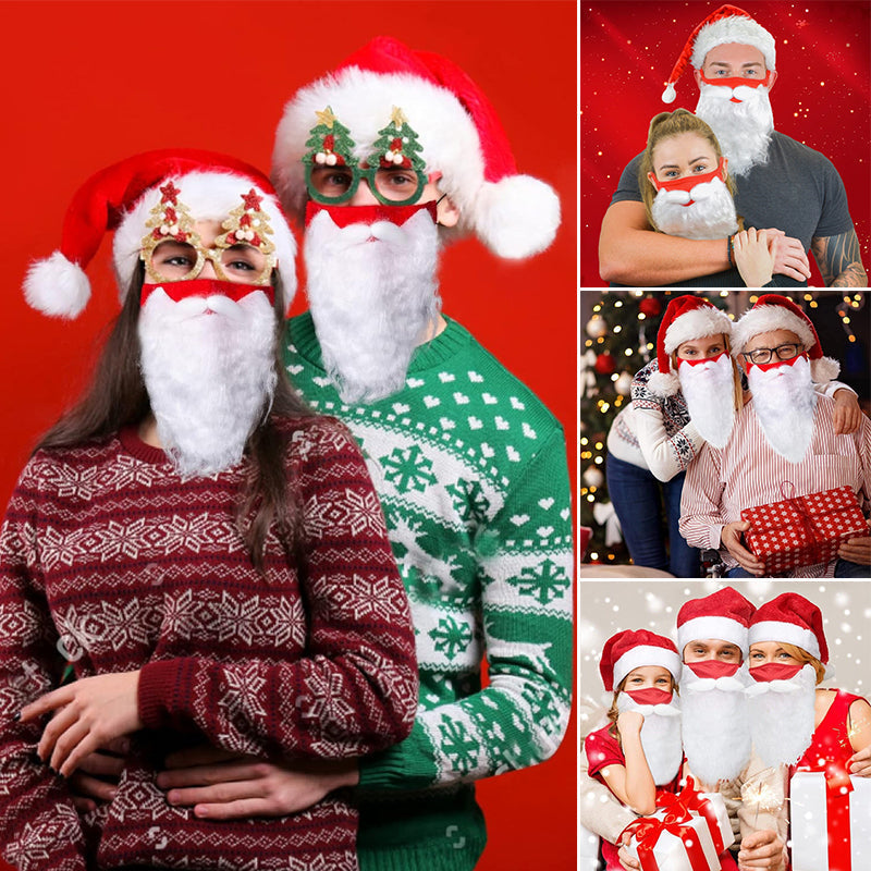 Die Weihnachtsmann-Bart-Gesichtsmaske