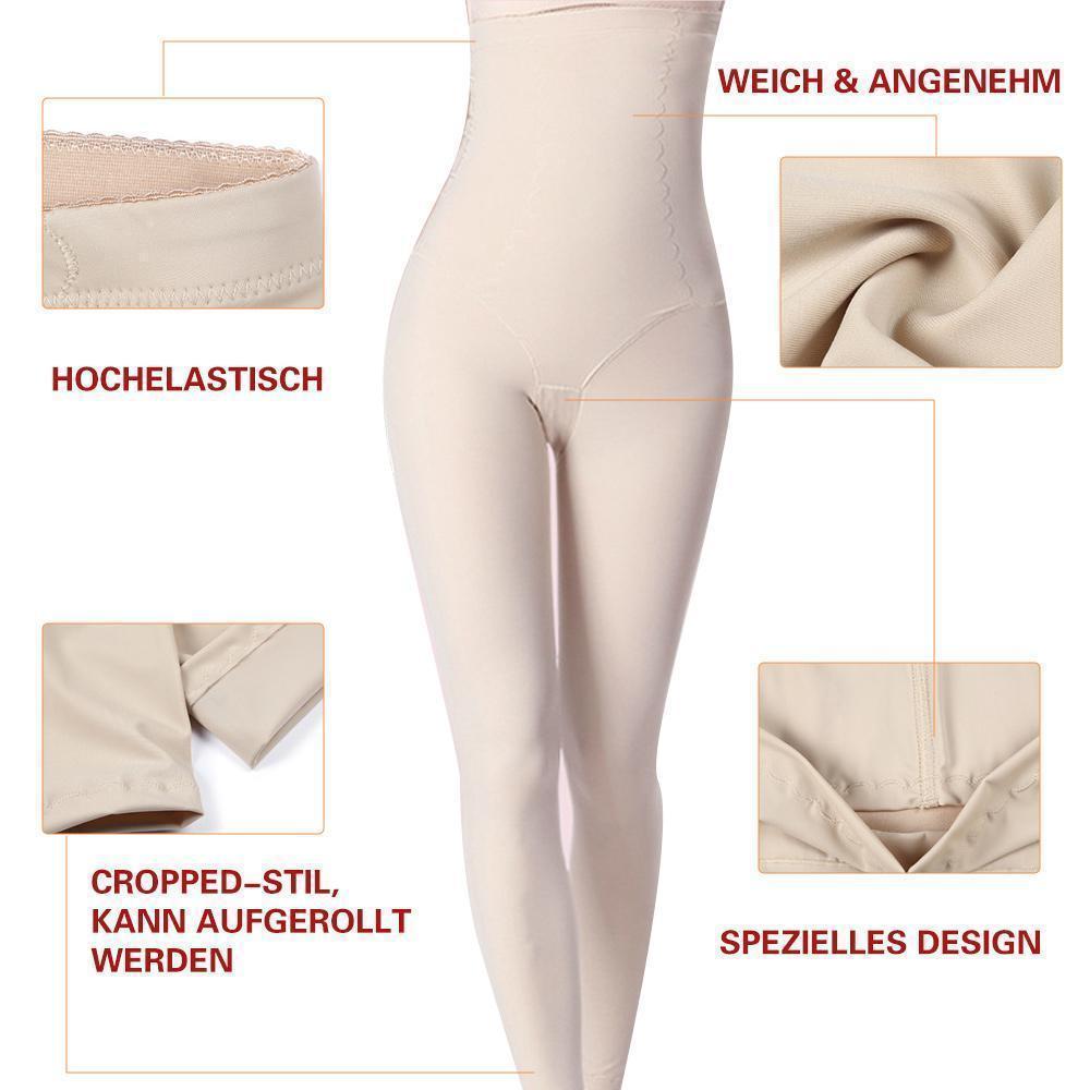 Damen Shapewear Leggings mit Bein Taillenformer Shaper