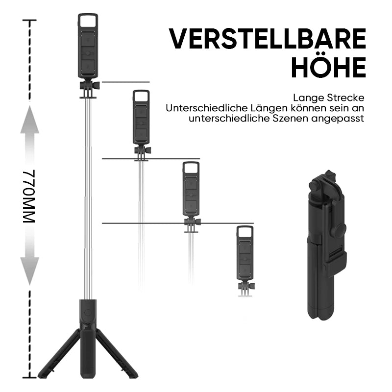 Bluetooth Selfie Stick Einbeinstativ Wireless Phone Holder