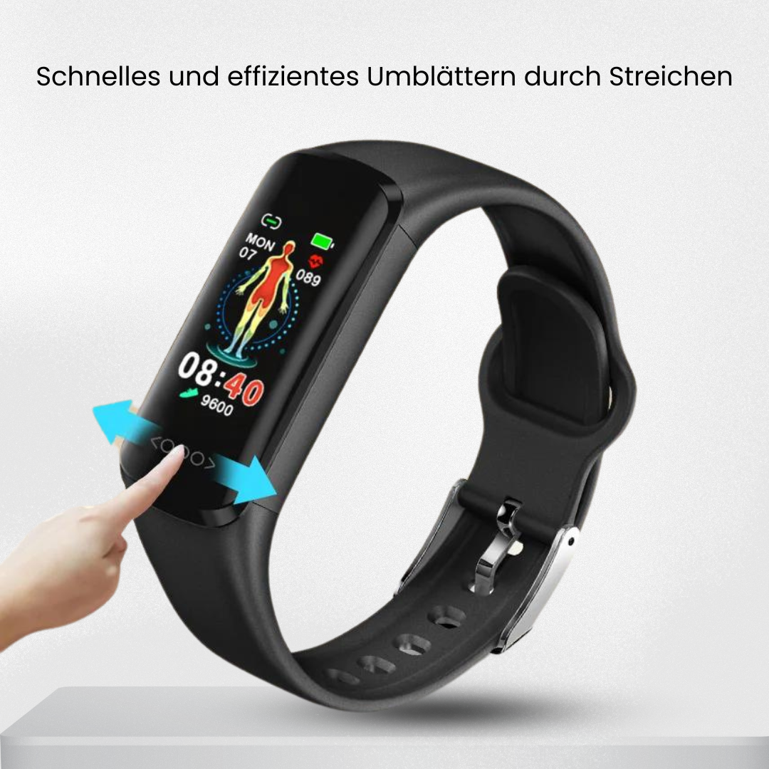 Healthtec™ Gesundheits-Smartwatch zur Überwachung vom Blutzucker