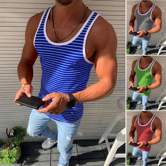 Gestreiftes lässiges Tanktop für Herren