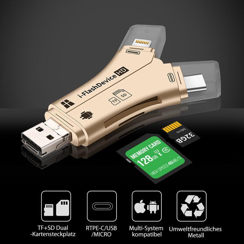 4-in-1 iFlash Drive Kartenleser