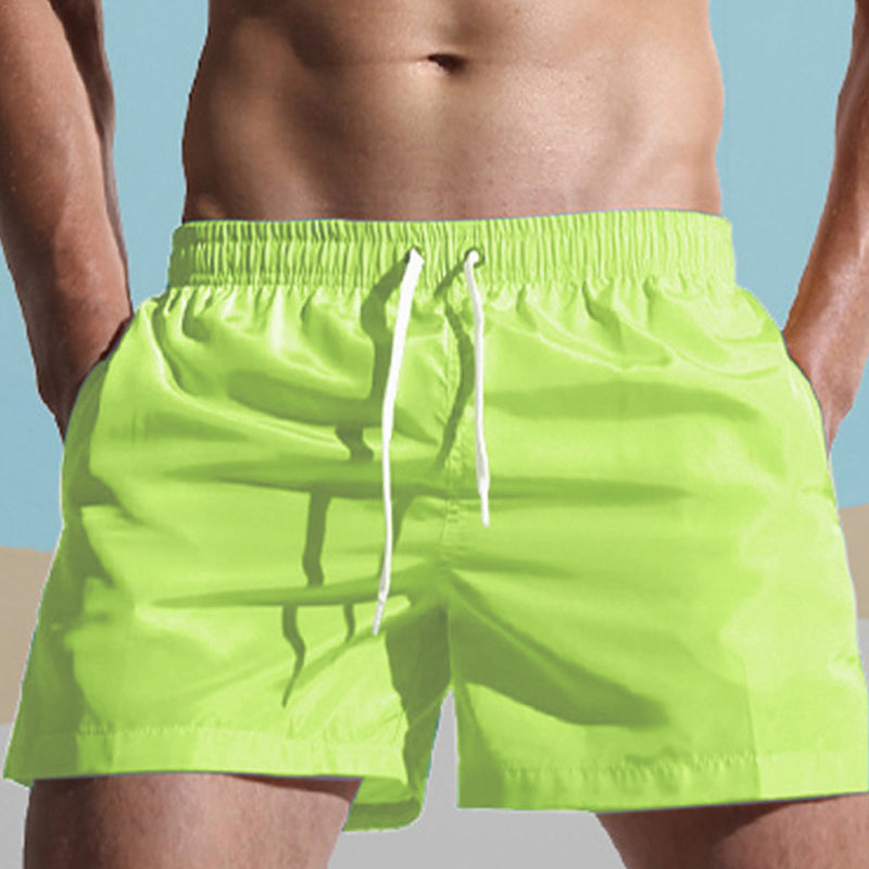 Einfarbige Strandshorts für Herren