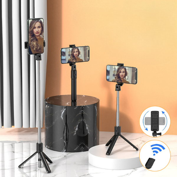 Bluetooth Selfie Stick Einbeinstativ Wireless Phone Holder