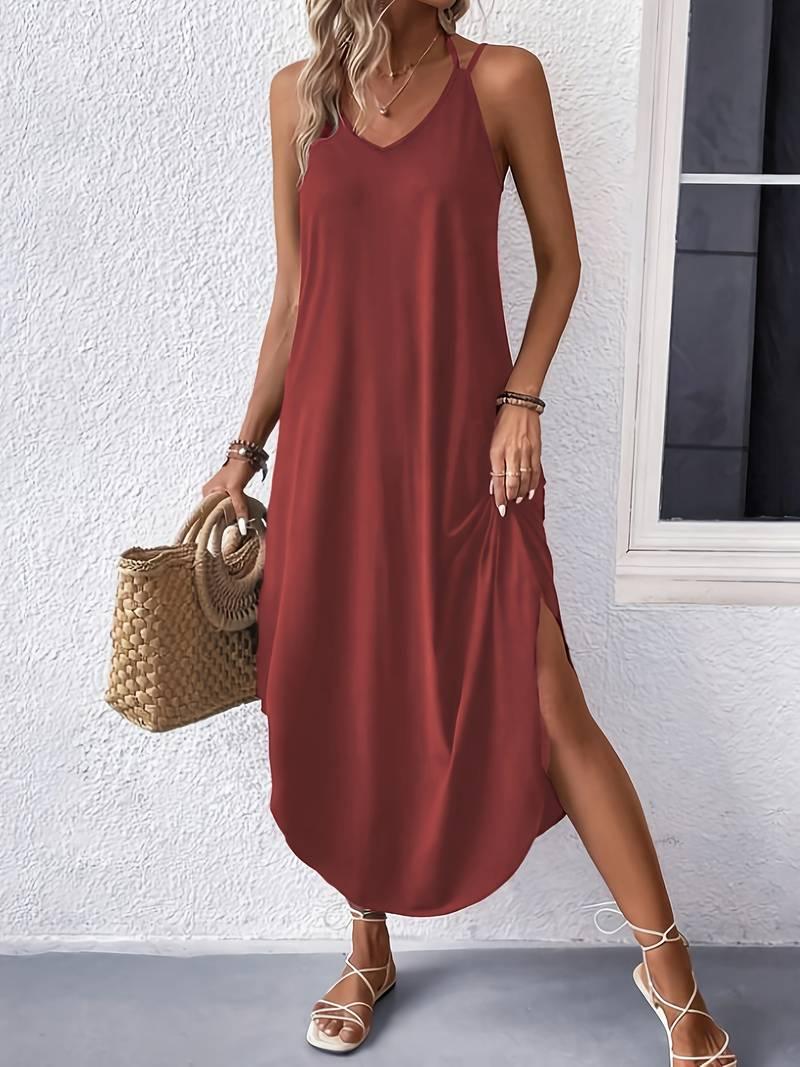 Jane – vielseitiges ärmelloses kleid mit spaghettiträgern für den sommer - LOVEZOE