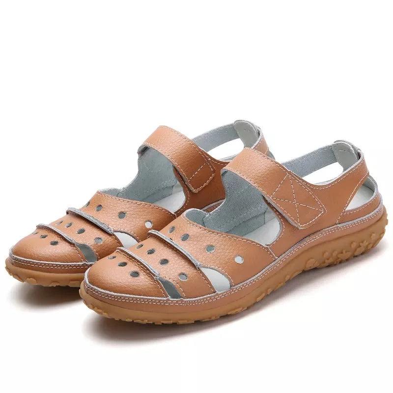 Blair - frühlings-sandalen mit bequemem klettverschluss - LOVEZOE