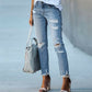 Super Stylische & Elegante Damen Jeans im lässigen Ripped Look