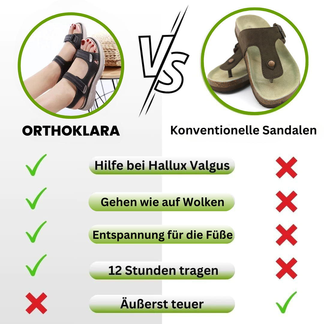 OrthoKlara™ - ergonomische schmerzlindernde Sandalen für Damen