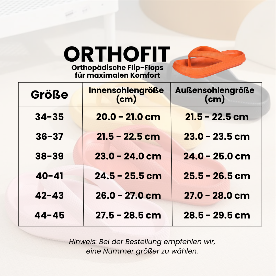 Orthofit™ - Orthopädische Flip-Flops für maximalen Komfort