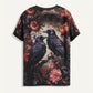 Selina™ - Vogel & Blumen T-Shirt