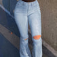 Saoirse – vintage-jeans mit hohem bund und flair - LOVEZOE