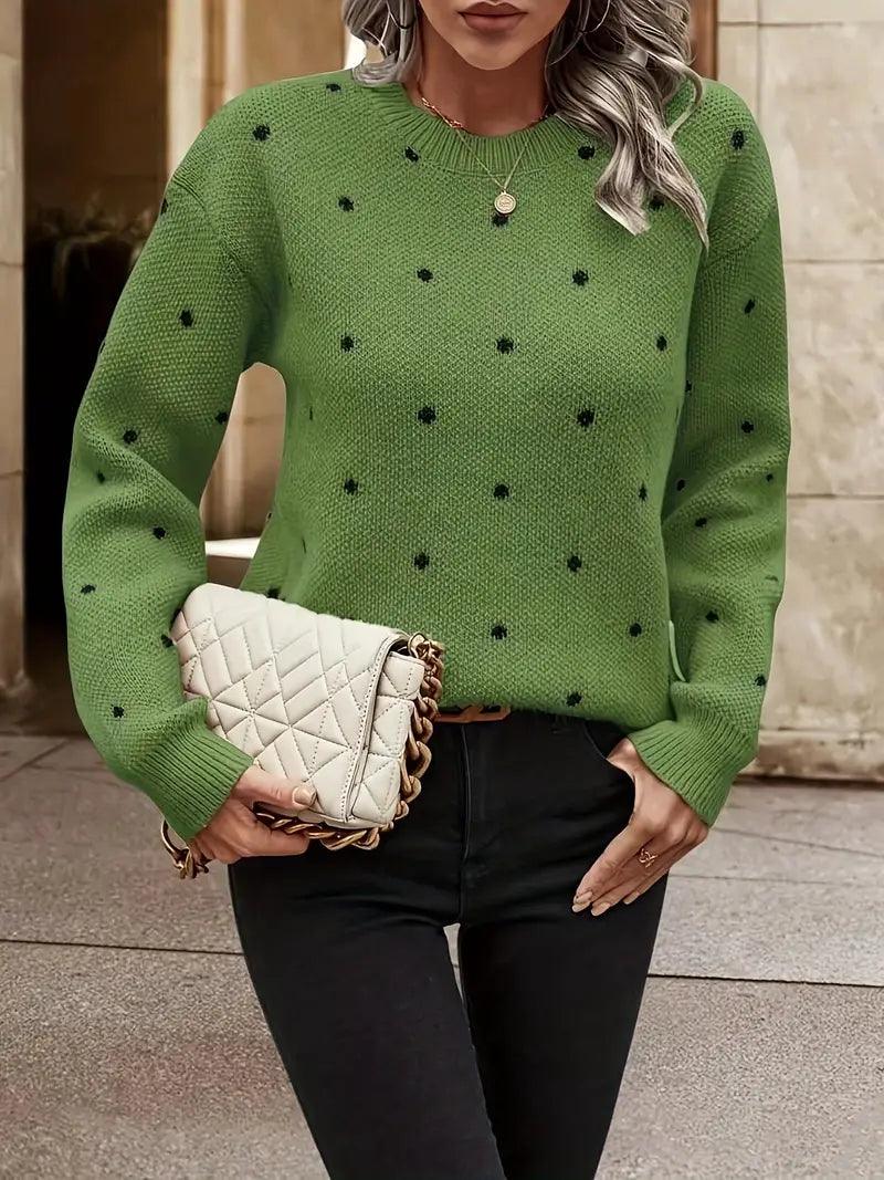 Chloe – pullover mit polka-dot-muster - LOVEZOE