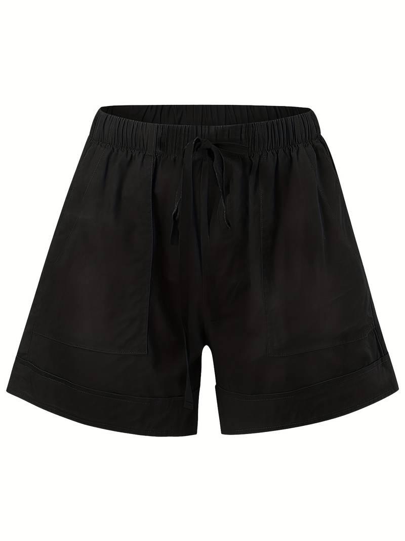 Emily – shorts mit elastischem bund und kordelzug für frühling/sommer - LOVEZOE