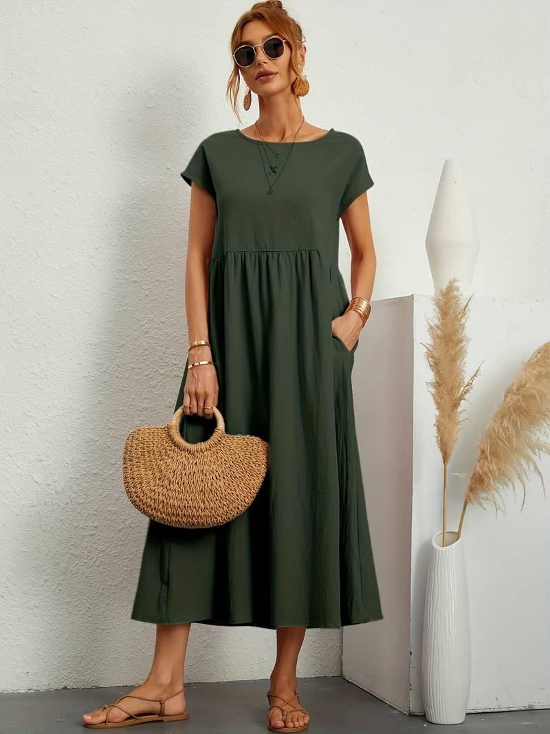 Harper – vintage-kurzarmkleid für frühling und sommer - LOVEZOE