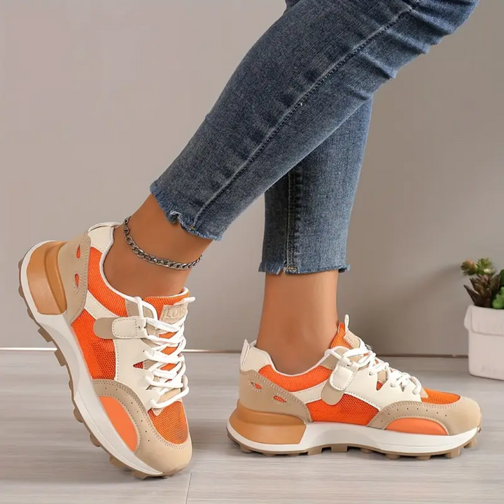 Daniela - Damen Sneaker im Color-Block-Design