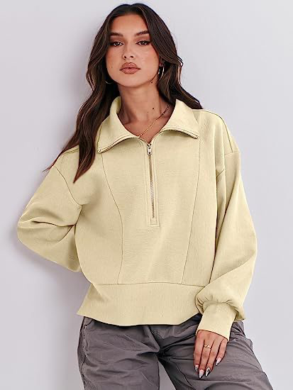 Stylischer Zipper Sweatshirt