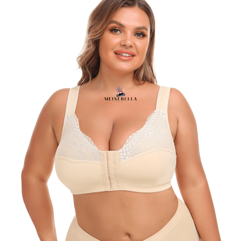 Meinebella™ Frontverschluss BH mit Spitze Ohne Bügel - LOVEZOE