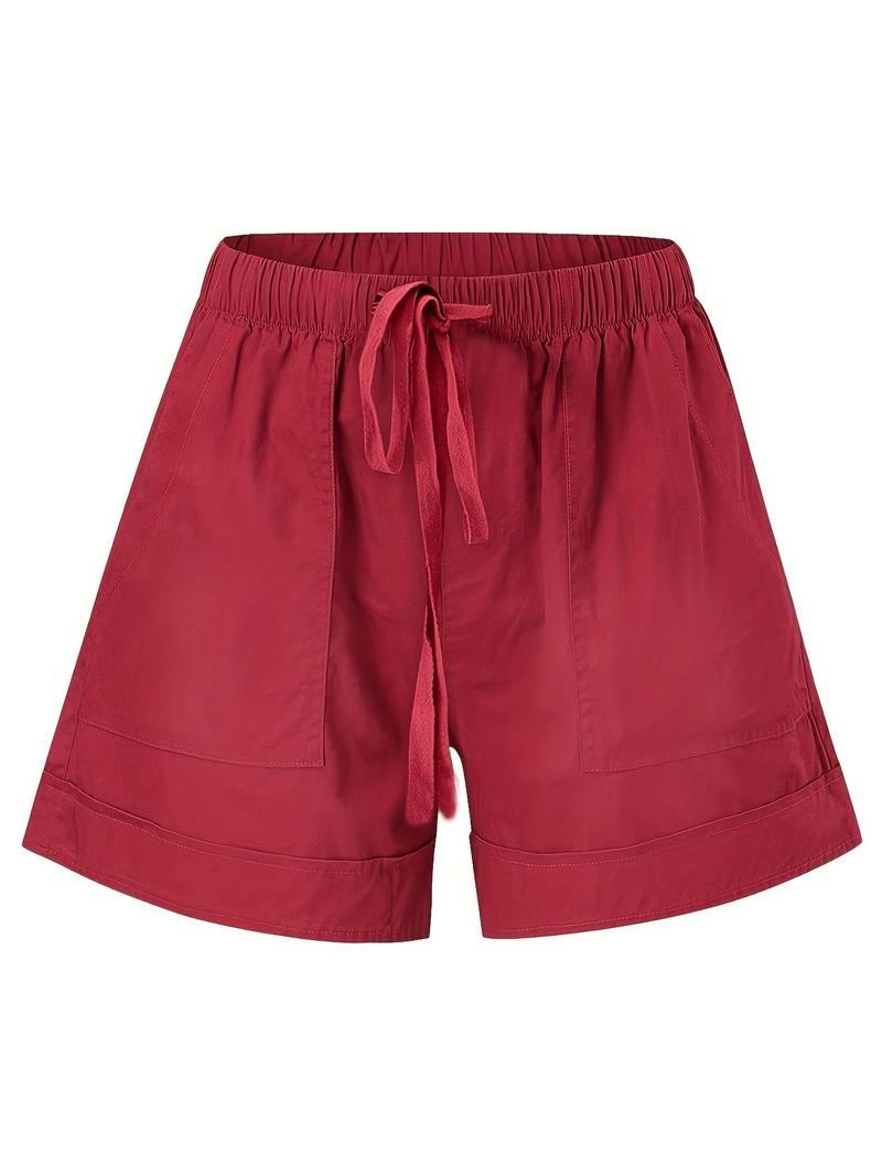 Emily – shorts mit elastischem bund und kordelzug für frühling/sommer - LOVEZOE