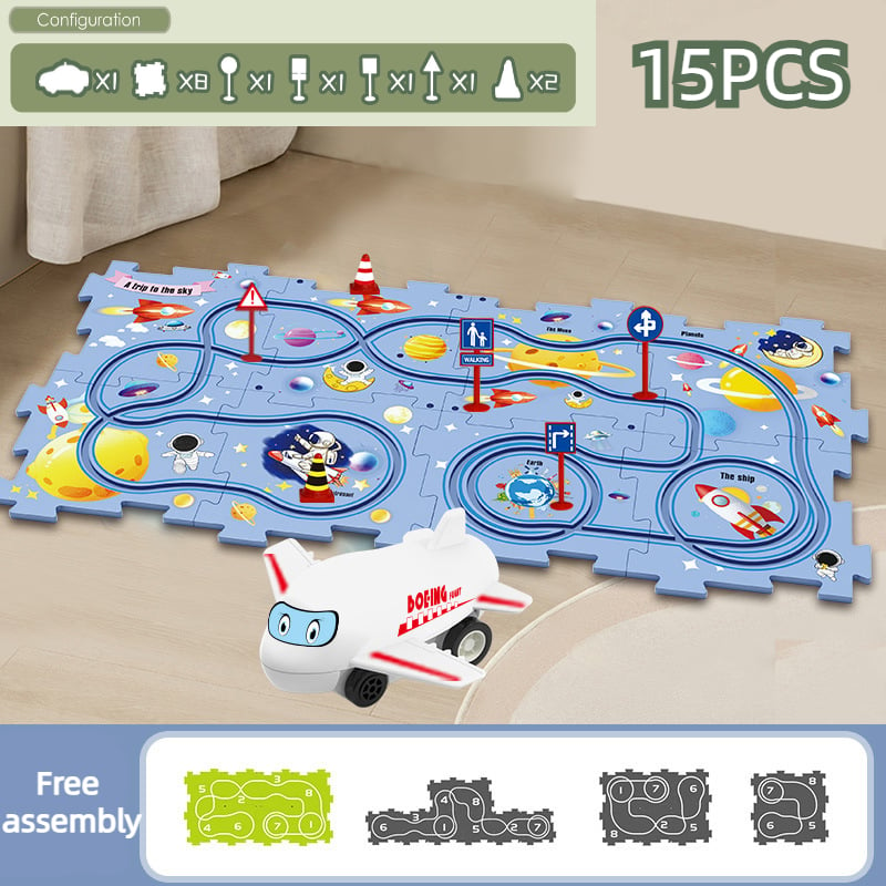 Puzzlespur-Auto-Spielset