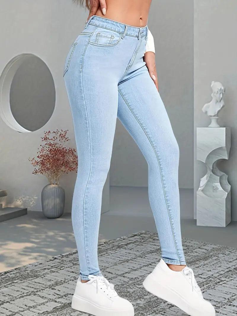 Zara – röhrenjeans mit hoher taille - LOVEZOE