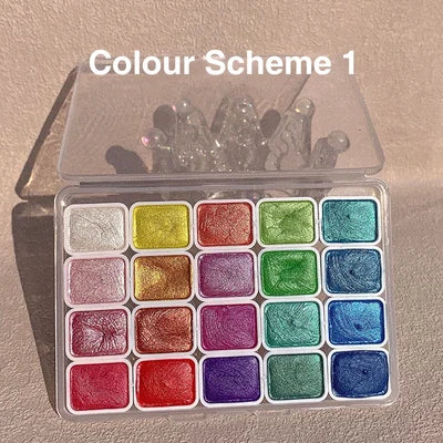 20 Farben Aquarellmalerei Satz