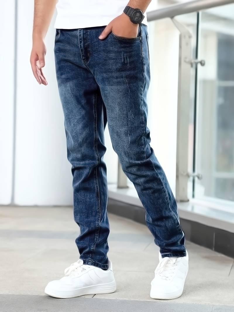 Jacob – lässige jeans mit mittlerem stretchanteil für herren - LOVEZOE