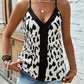 Riley – sommer-cami-top mit v-ausschnitt und leopardenmuster