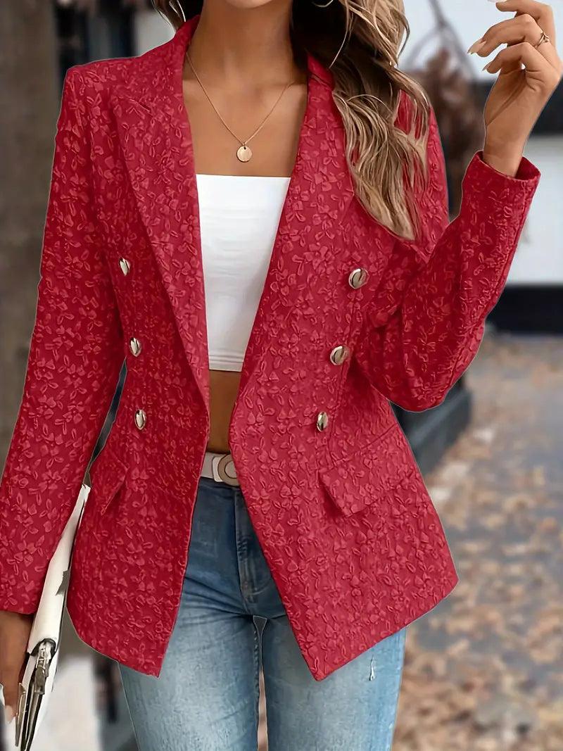 Charlotte – stilvoller zweireihiger blazer - LOVEZOE