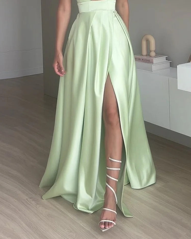 AUREA™ | MAXIKLEID MIT HOHEM SCHLITZ