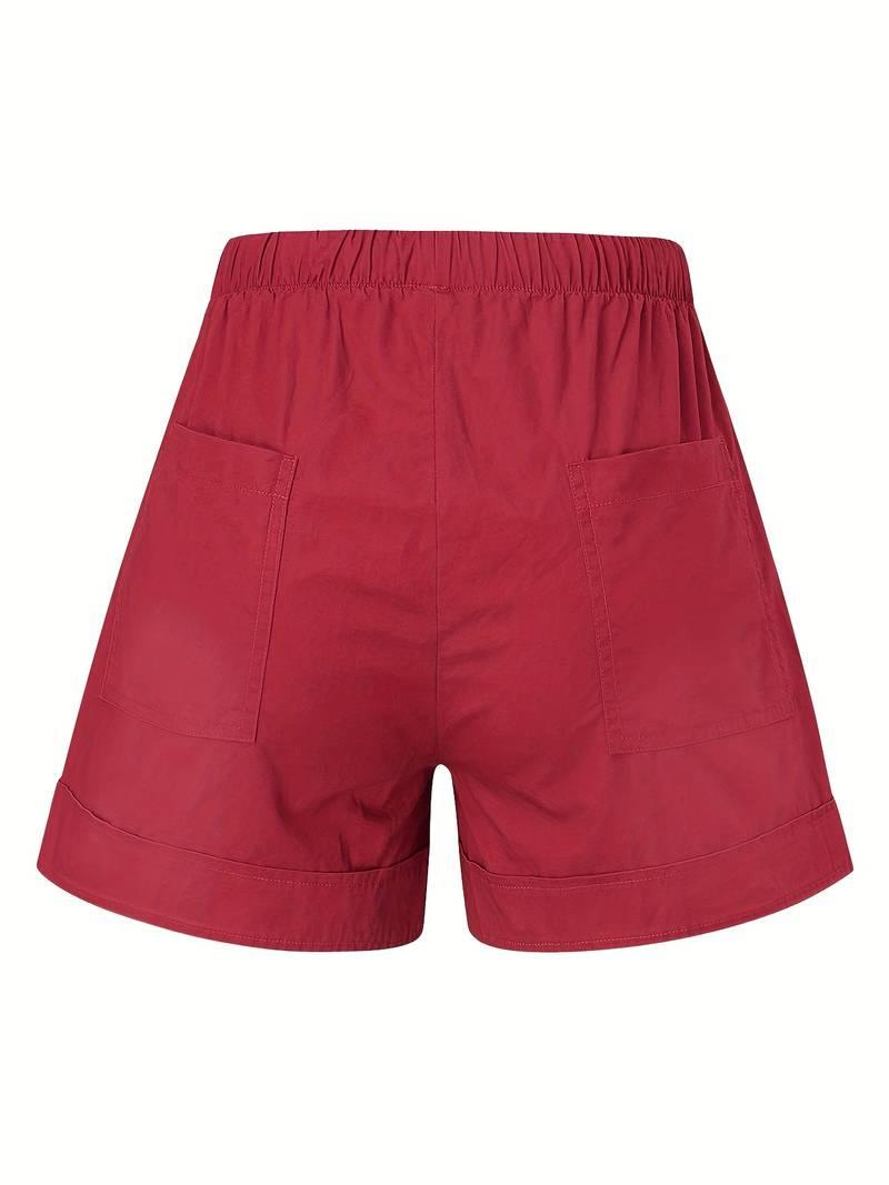 Emily – shorts mit elastischem bund und kordelzug für frühling/sommer - LOVEZOE