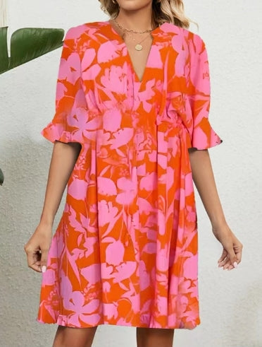 OrangeBlüte Kleid