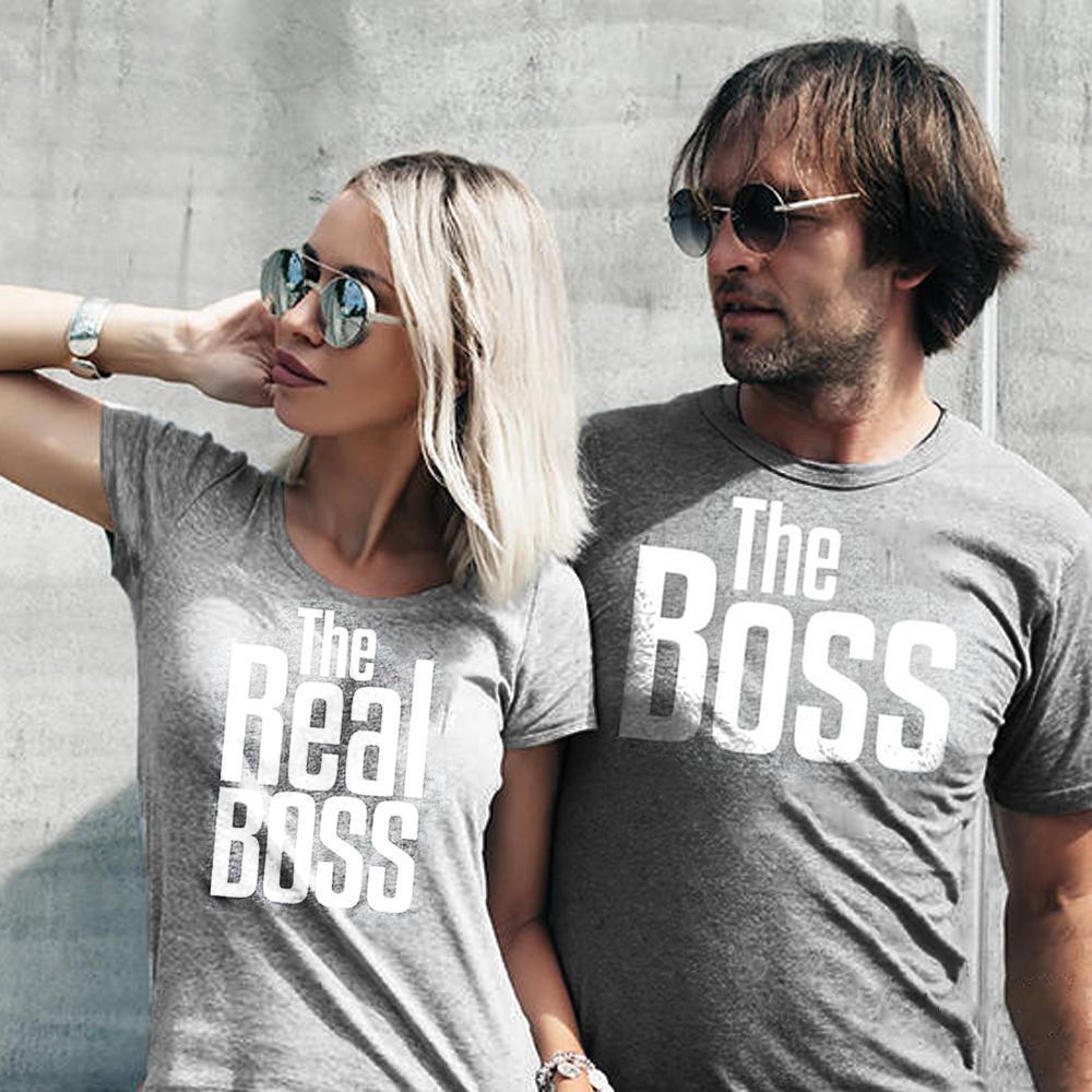 "The Boss", "The real Boss" lustiges T- Shirt