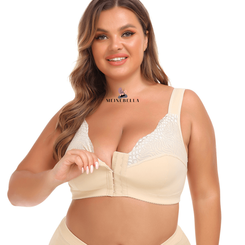 Meinebella™ Frontverschluss BH mit Spitze Ohne Bügel - LOVEZOE