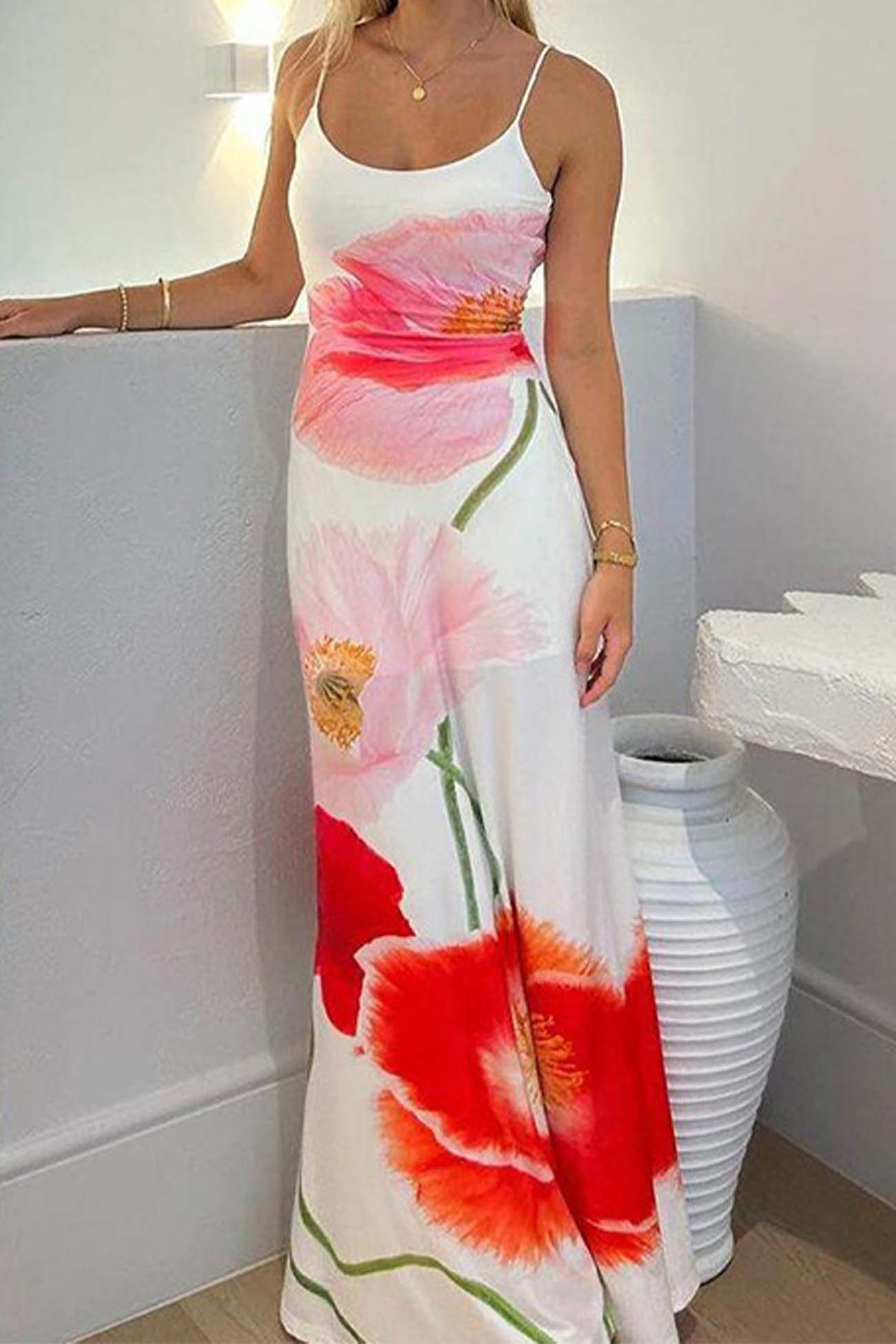 ROSSA™ | BLUMEN-MAXIKLEID