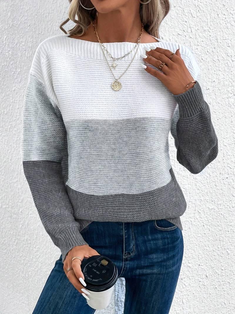 Lyra – stylischer pullover mit rundhalsausschnitt - LOVEZOE