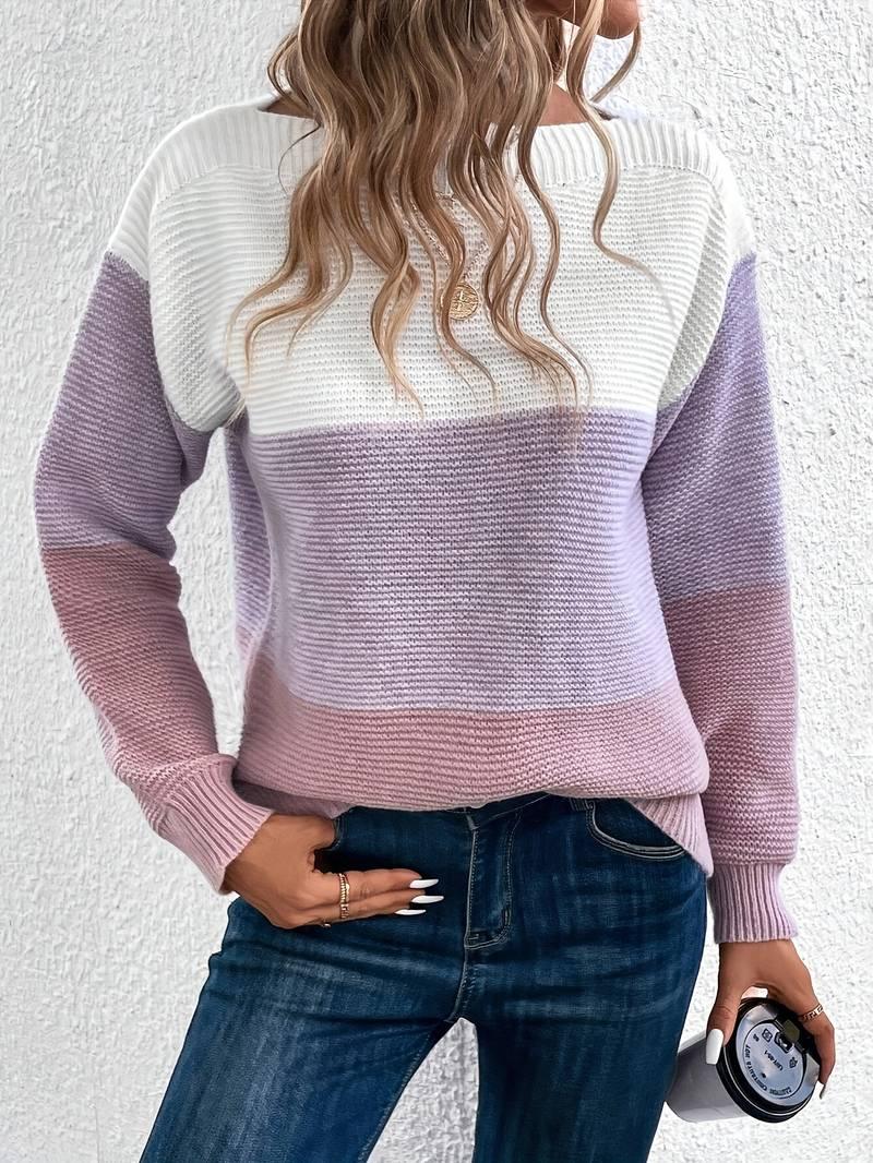 Lyra – stylischer pullover mit rundhalsausschnitt - LOVEZOE