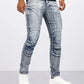 Liam – lässige skinny-bikerjeans für herren - LOVEZOE