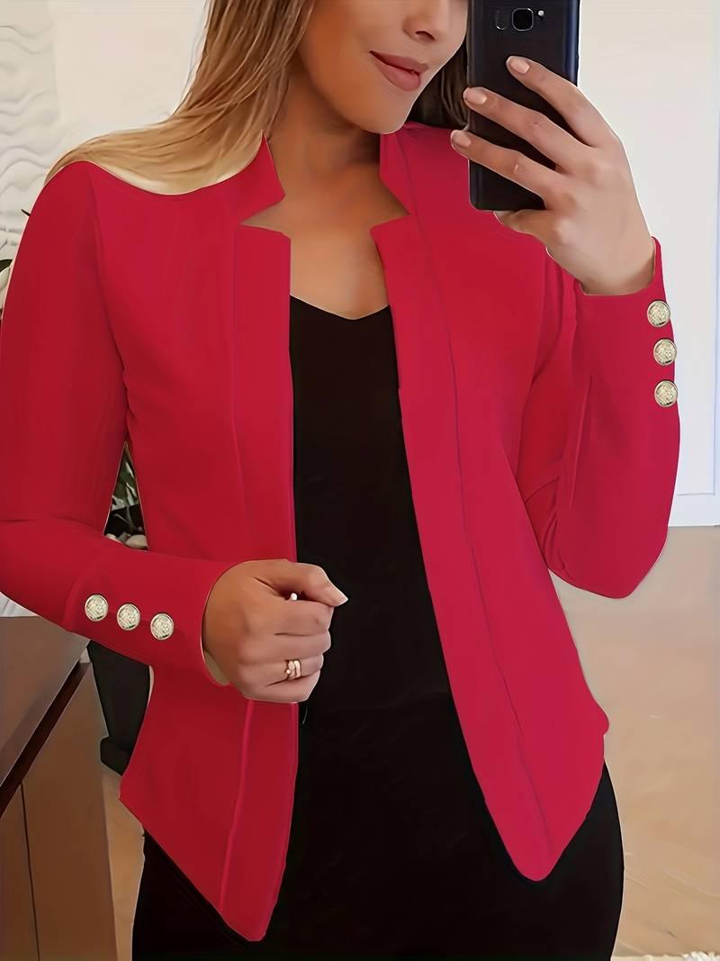 Emma – lässiger langarm-knopfblazer - LOVEZOE