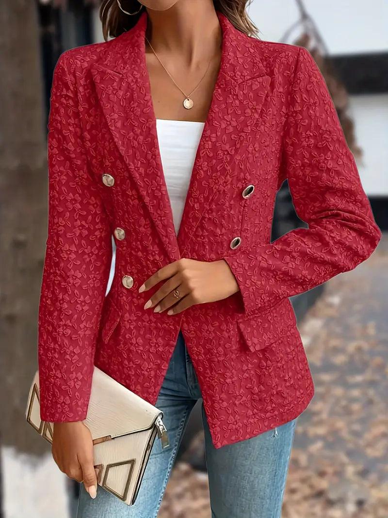 Charlotte – stilvoller zweireihiger blazer - LOVEZOE