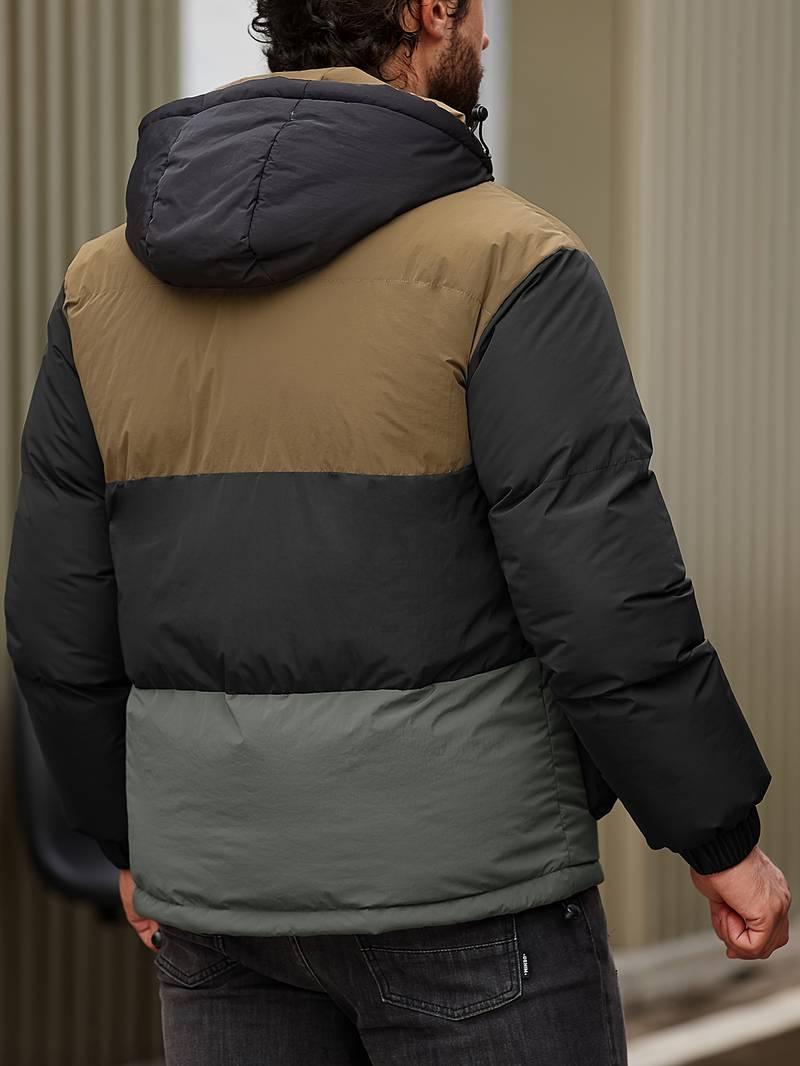 Finn – lässige, wattierte farbblockjacke für herren - LOVEZOE