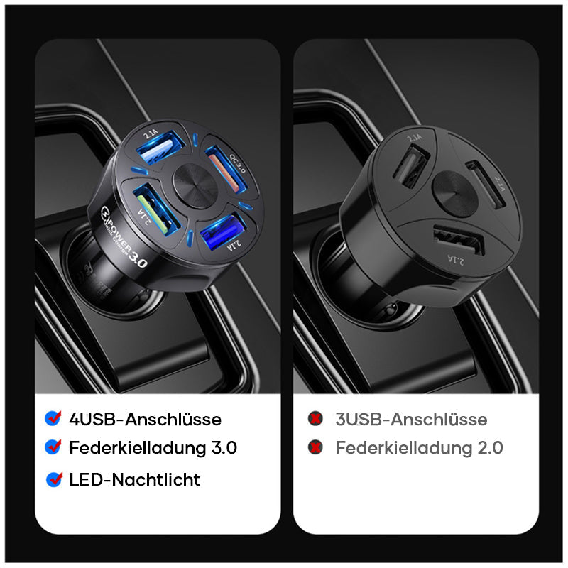 4-IN-1-Schnellladeanschluss für Auto