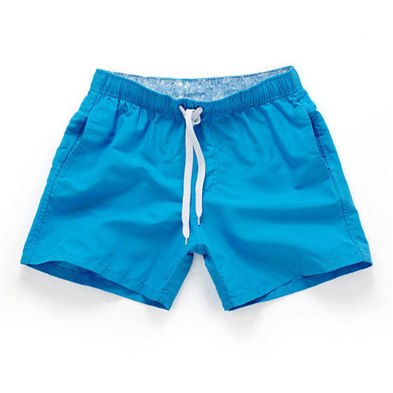 Einfarbige Strandshorts für Herren