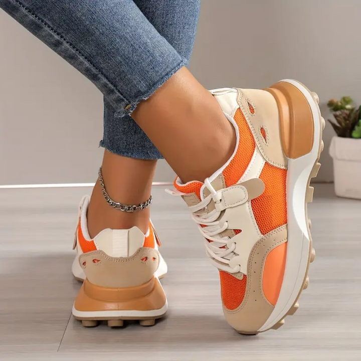 Daniela - Damen Sneaker im Color-Block-Design