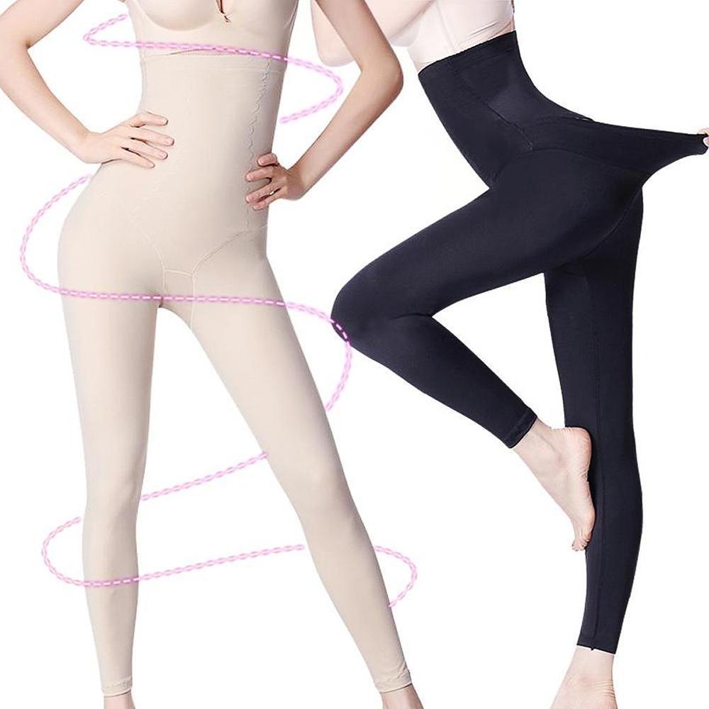 Damen Shapewear Leggings mit Bein Taillenformer Shaper