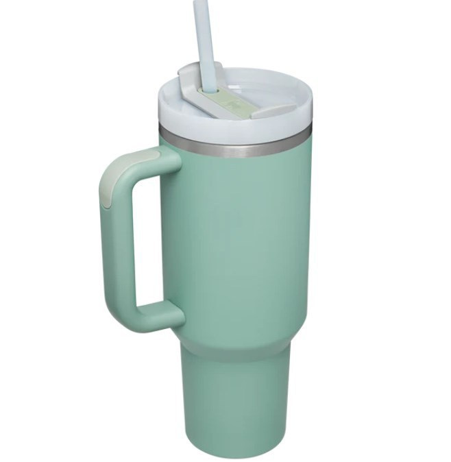 SANLEY Edelstahl Trink Cup mit Strohhalm 1 Liter