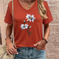 Veerle™ - T-Shirt mit Blumendruck