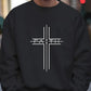 Kevin – faith cross-print-pullover für männer - LOVEZOE