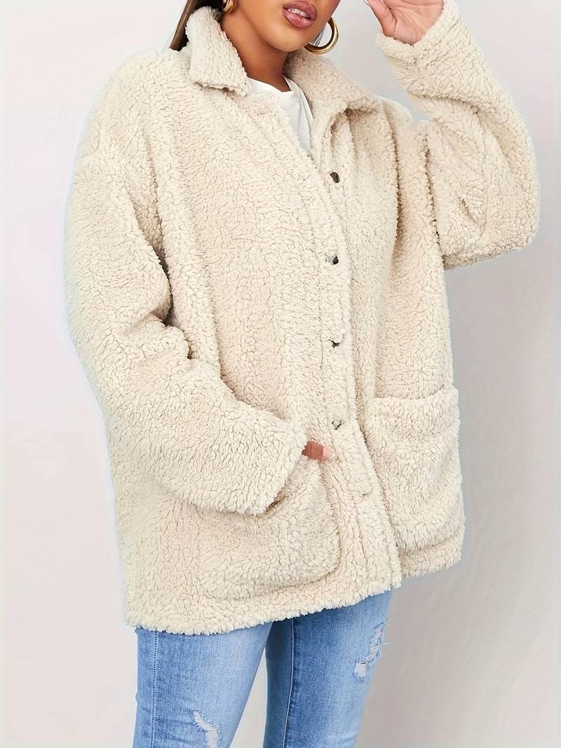 Jessica – stylische jacke im teddy-design - LOVEZOE