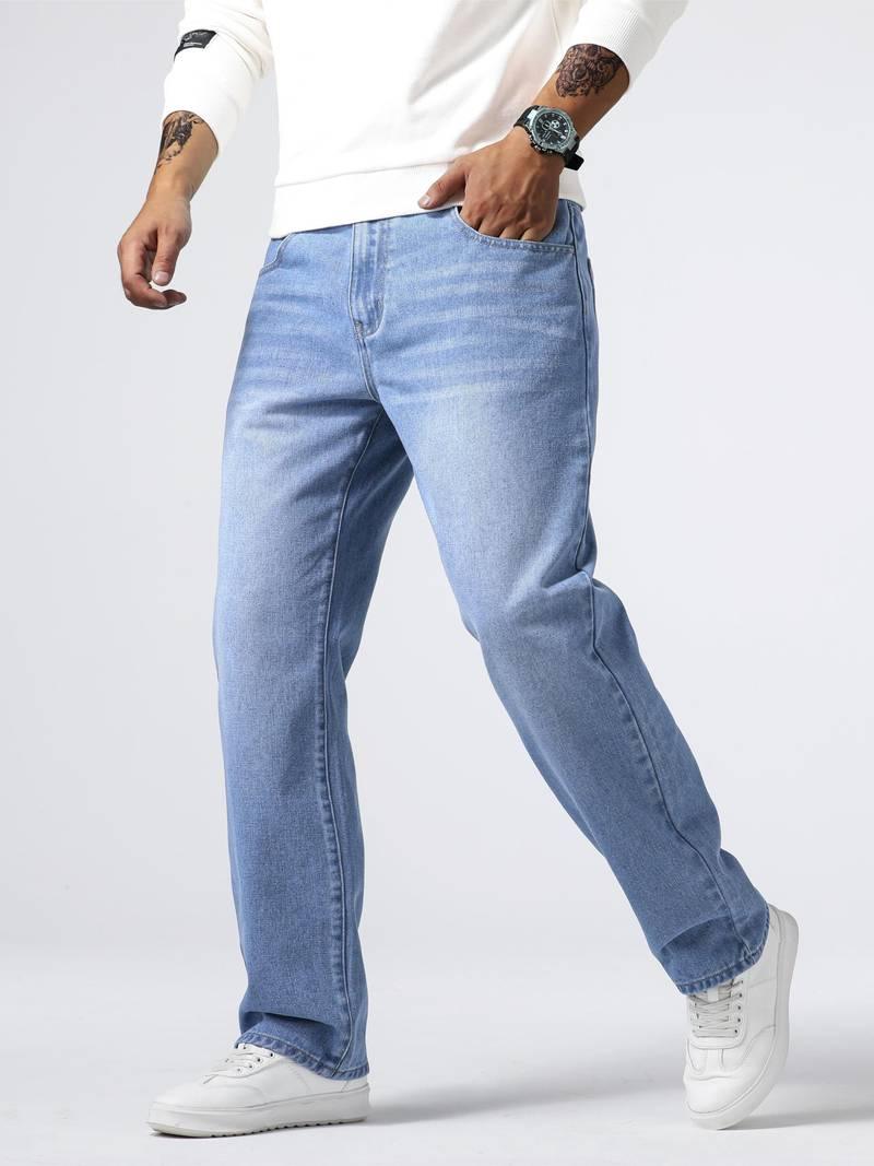 Alexander – jeans mit geradem, lässigem bein für herren - LOVEZOE