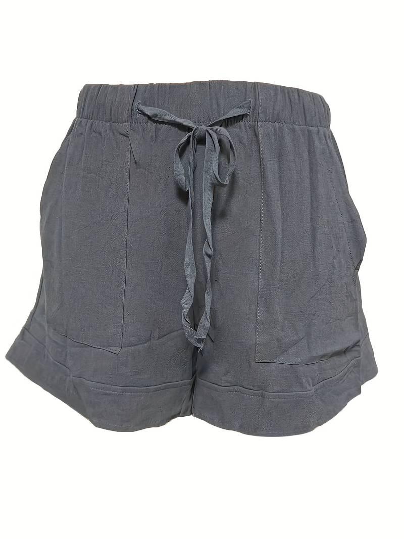 Emily – shorts mit elastischem bund und kordelzug für frühling/sommer - LOVEZOE